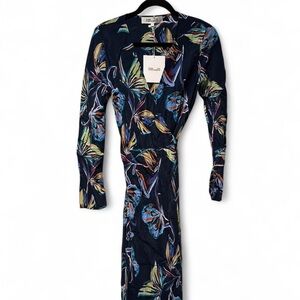 Diane Von Furstenberg Multicolor Long Sleeve Dress